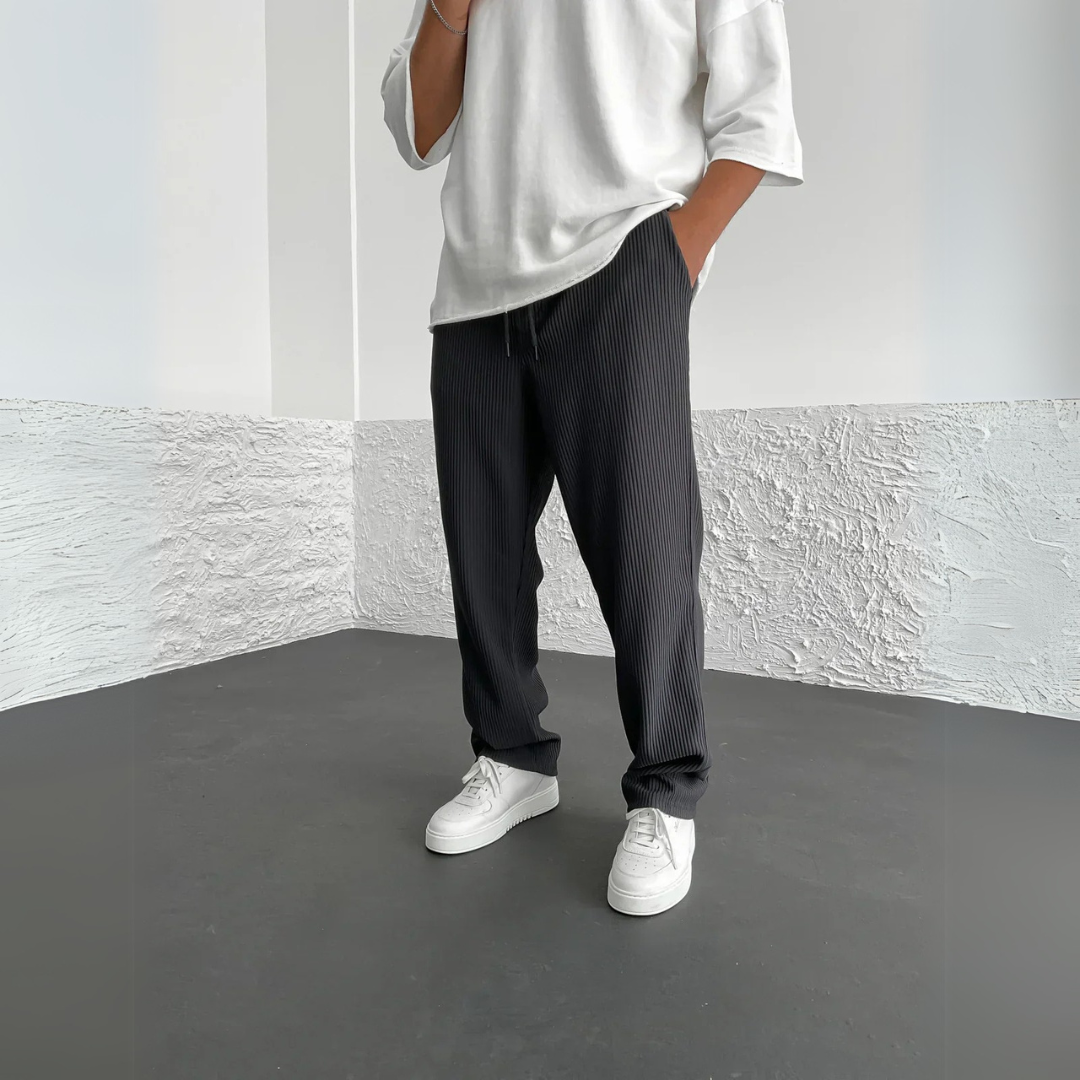 Liam | Ribbed Afslappede Bukser