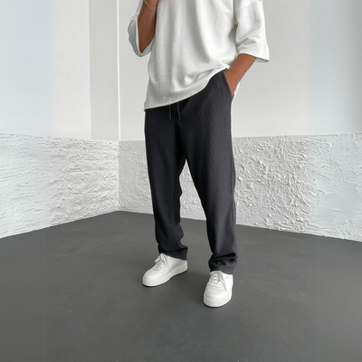 Liam | Ribbed Afslappede Bukser