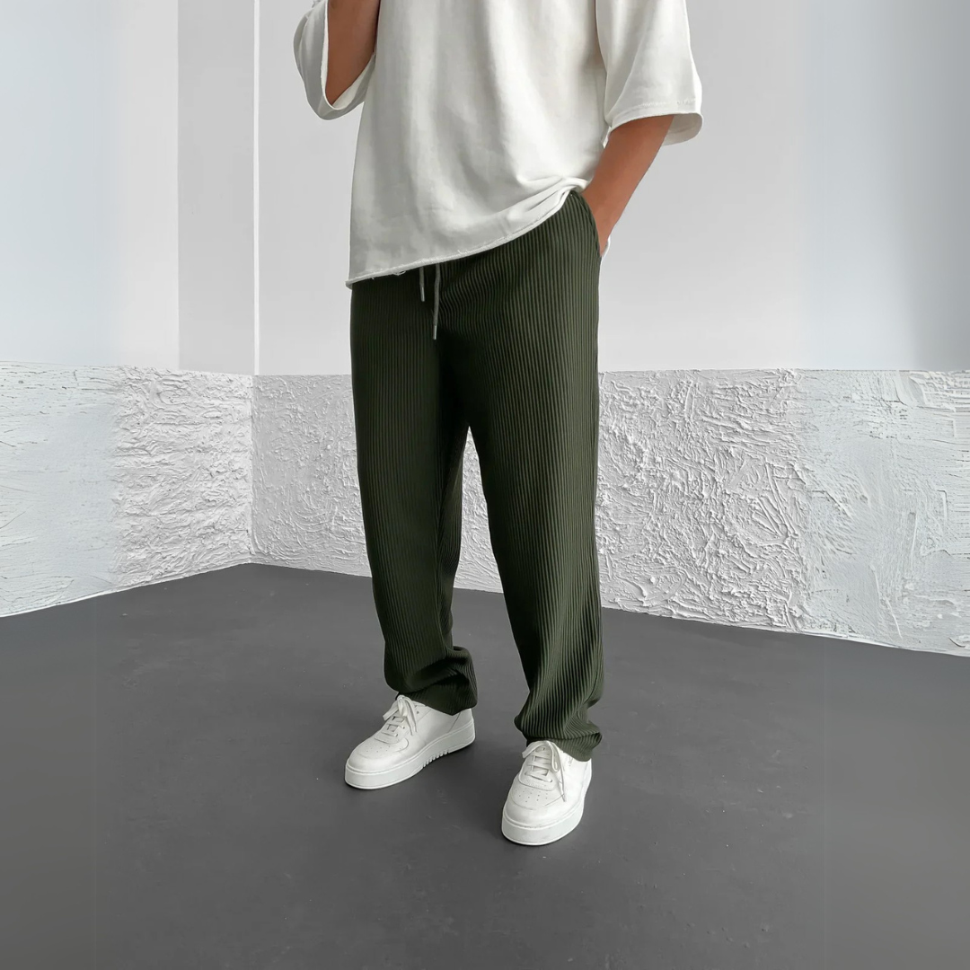 Liam | Ribbed Afslappede Bukser
