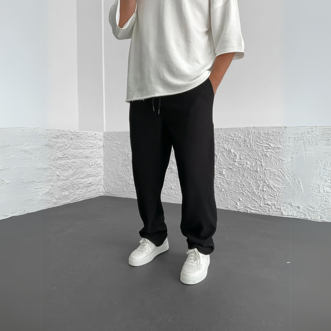 Liam | Ribbed Afslappede Bukser