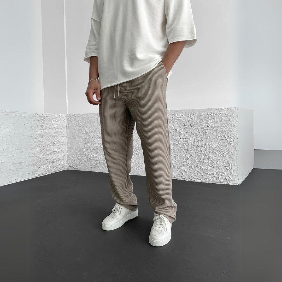Liam | Ribbed Afslappede Bukser