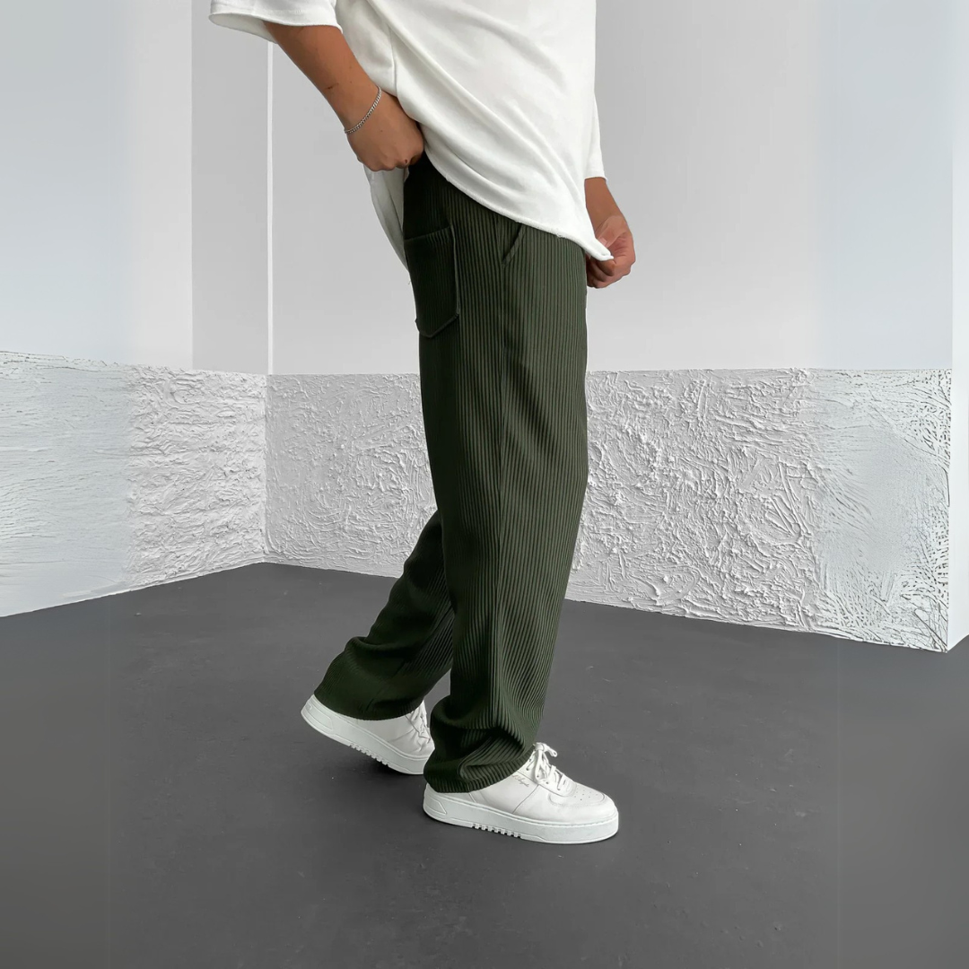 Liam | Ribbed Afslappede Bukser