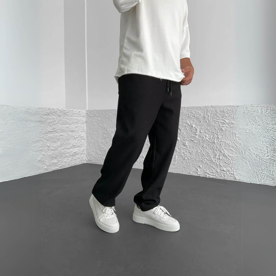 Liam | Ribbed Afslappede Bukser