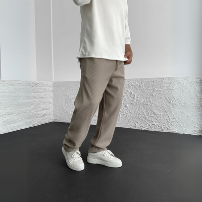 Liam | Ribbed Afslappede Bukser